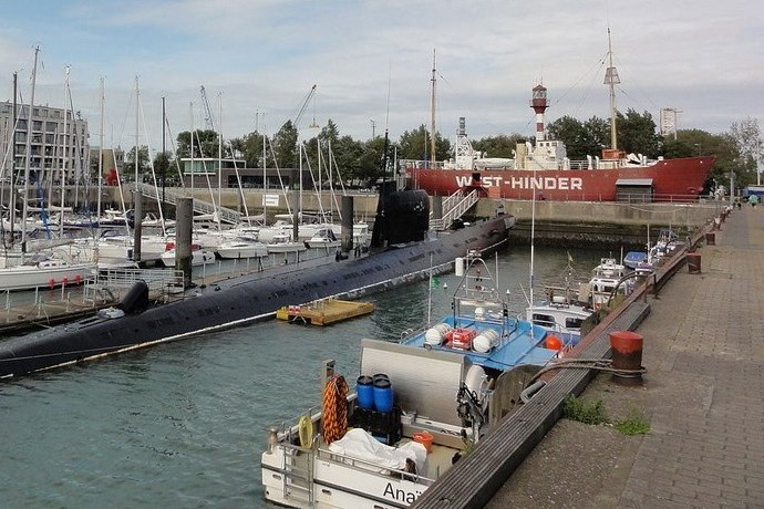 Seafront Zeebrugge onderzeeer